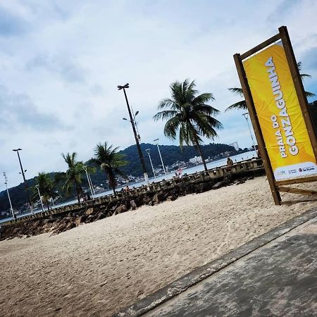 Flat Completo Novo A 350M Da Praia Com Piscina São Vicente Dış mekan fotoğraf