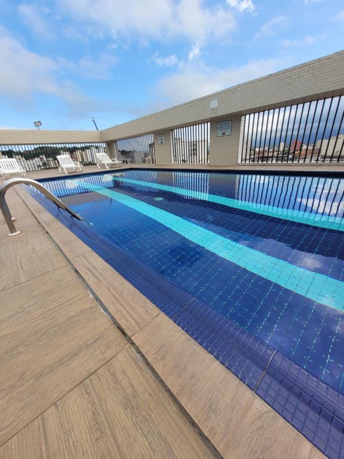 Flat Completo Novo A 350M Da Praia Com Piscina São Vicente Dış mekan fotoğraf