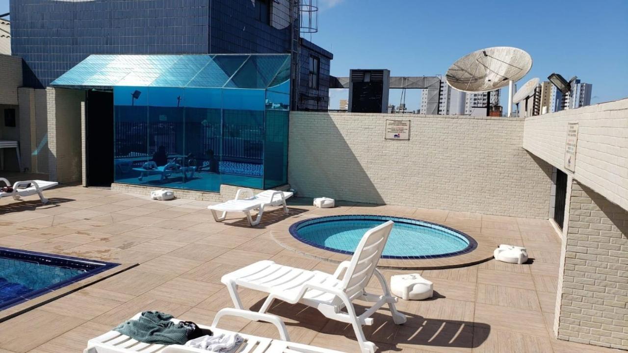 Flat Completo Novo A 350M Da Praia Com Piscina São Vicente Dış mekan fotoğraf